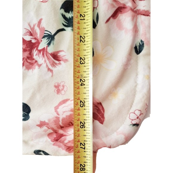 Blankets & Beyond Baby Plush/Sherpa Blanket Rosey Pink Floral Cottage Soft HTF - Picture 9 of 9